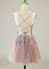 Deledda | Discover Your Dream Rose Gold Homecoming Dress - Sparkle in Style! - Rose Gold - PromDressClub